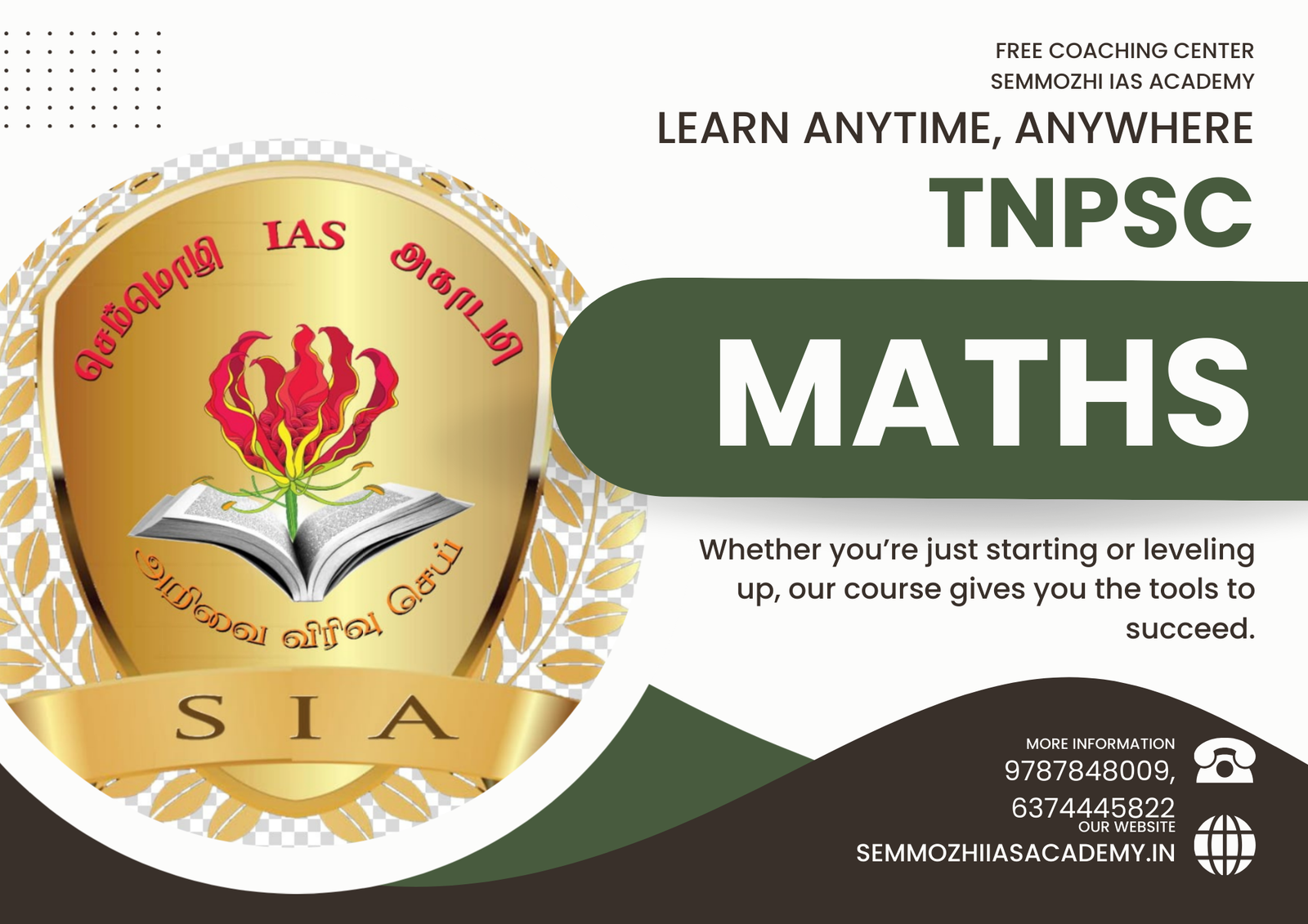 Black Green Simple Online Course A4 Landscape